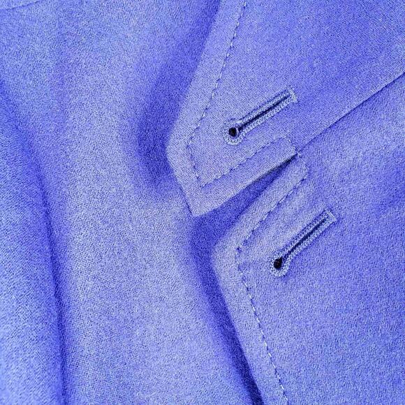 Talbots Blazer Women's Wool Long Sleeve Lined Jacket Colbalt Blue Size 12 - Picture 7 of 10